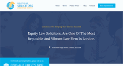 Desktop Screenshot of equitylawsolicitors.com