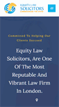 Mobile Screenshot of equitylawsolicitors.com